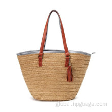Straw Beach Bag Summer Beach Tote with Tassel for Travel bag Manufactory